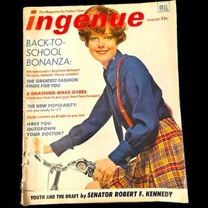 ingenue August 1968 Sen Kennedy message to the Young People of America